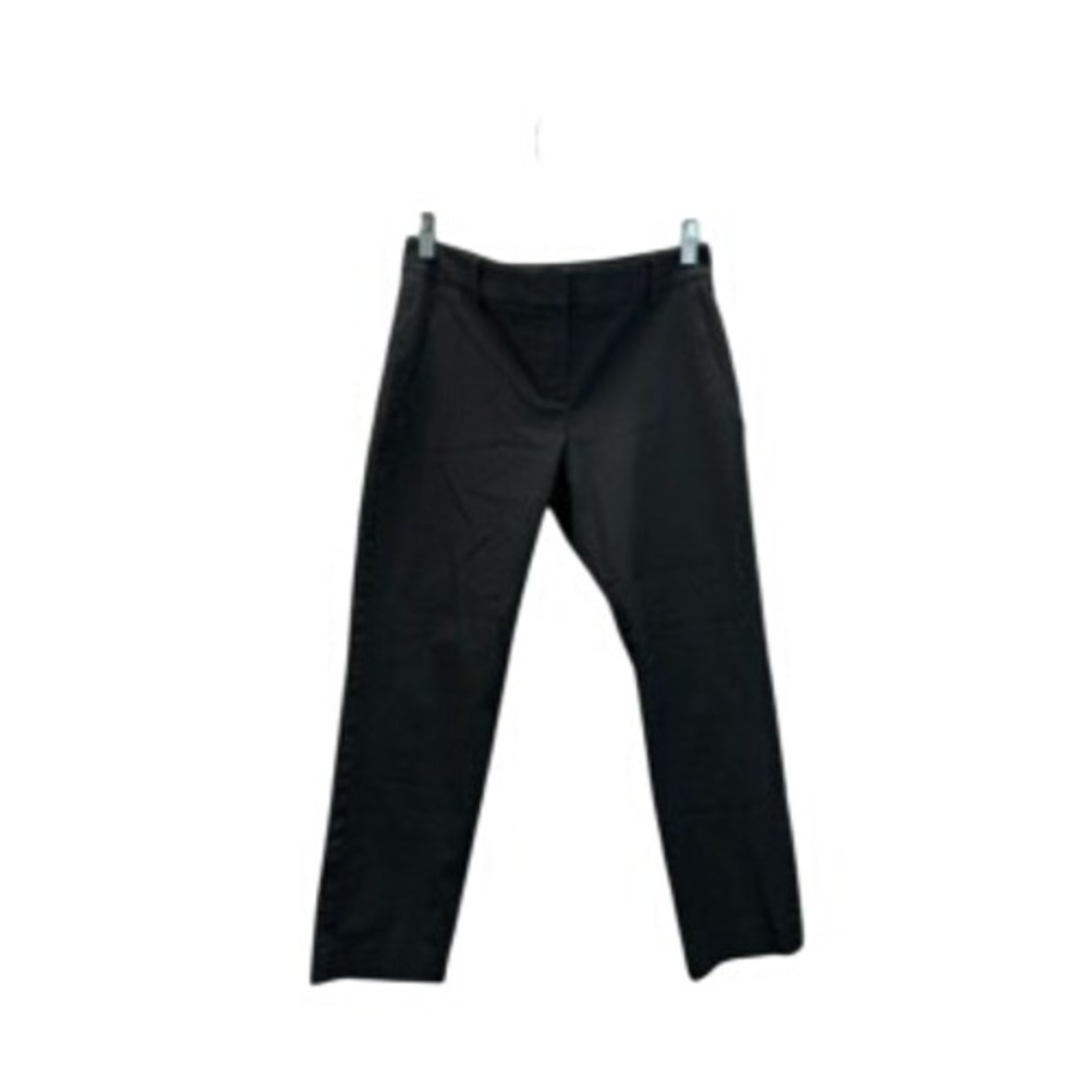 Theory Women's Pants Size 4 Black Color Straight Leg Trousers